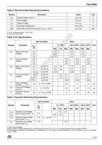 74LVX594TTR Datasheet Page 5