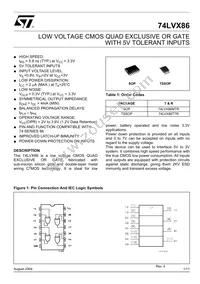 74LVX86TTR Datasheet Cover