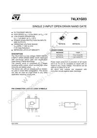 74LX1G03STR Datasheet Cover