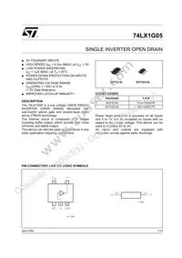 74LX1G05STR Datasheet Cover