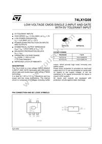 74LX1G08STR Datasheet Cover