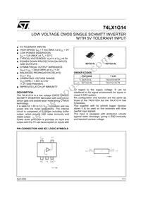 74LX1G14CTR Datasheet Cover