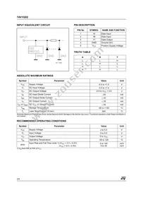 74V1G02STR Datasheet Page 2