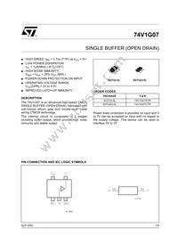 74V1G07STR Datasheet Cover