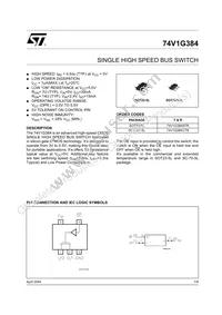 74V1G384CTR Datasheet Cover