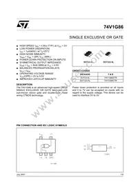 74V1G86STR Datasheet Cover