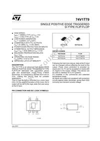 74V1T79STR Datasheet Cover