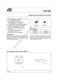 74V1T86CTR Datasheet Cover