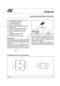 74V2G126STR Datasheet Cover