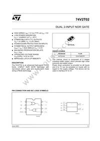 74V2T02STR Datasheet Cover