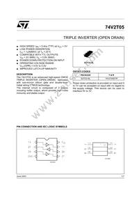 74V2T05STR Datasheet Cover