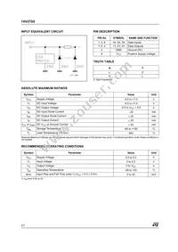 74V2T05STR Datasheet Page 2