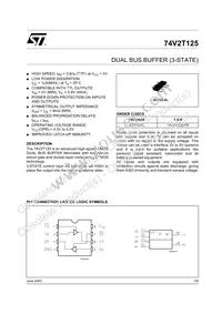 74V2T125STR Datasheet Cover