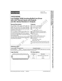 74VCX162240MTDX Datasheet Cover