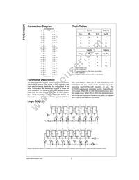 74VCX162373MTD Datasheet Page 3