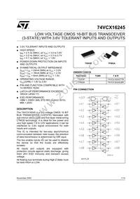 74VCX16245TTR Datasheet Cover