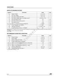 74VCX16245TTR Datasheet Page 4