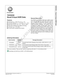 74VHC02MTC Datasheet Cover
