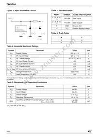 74VHC04MTR Datasheet Page 2