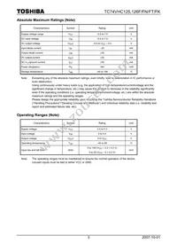 74VHC126FT Datasheet Page 3