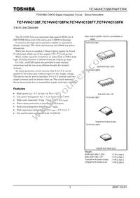 74VHC138FT Datasheet Cover