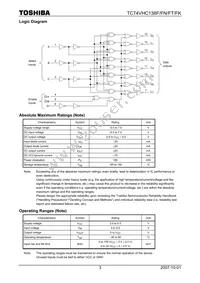 74VHC138FT Datasheet Page 3