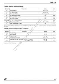 74VHC139TTR Datasheet Page 3
