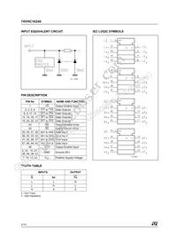 74VHC16240TTR Datasheet Page 2