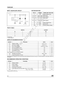 74VHC240MTR Datasheet Page 2