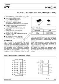 74VHC257TTR Datasheet Cover