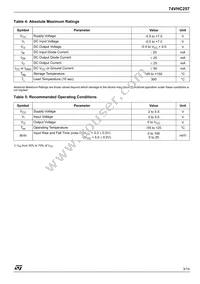 74VHC257TTR Datasheet Page 3