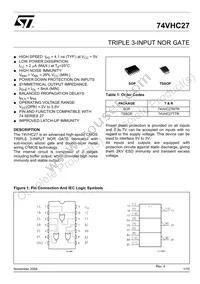 74VHC27TTR Datasheet Cover