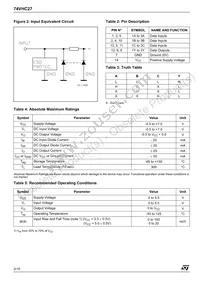 74VHC27TTR Datasheet Page 2