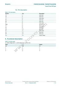 74VHC32PW-Q100J Datasheet Page 3