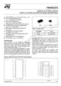 74VHC373MTR Datasheet Cover