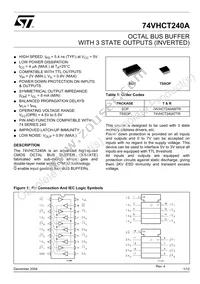 74VHCT240ATTR Datasheet Cover