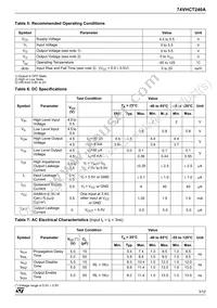 74VHCT240ATTR Datasheet Page 3