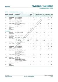 74VHCT245PW/AUJ Datasheet Page 6