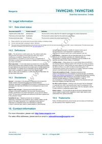 74VHCT245PW/AUJ Datasheet Page 15