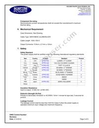 750-00009 Datasheet Page 3