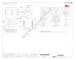 750310617 Datasheet Cover