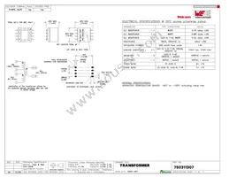 750311307 Datasheet Cover