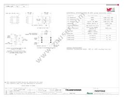 750311342 Datasheet Cover