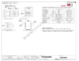 750311553 Datasheet Cover