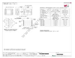 750311605 Datasheet Cover