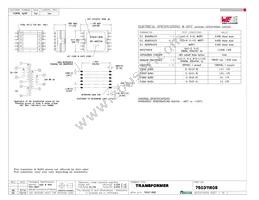 750311608 Datasheet Cover