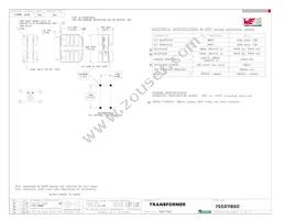 750311650 Datasheet Cover