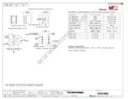 750311662 Datasheet Cover