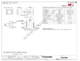 750311681 Datasheet Cover