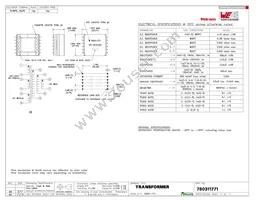 750311771 Datasheet Cover